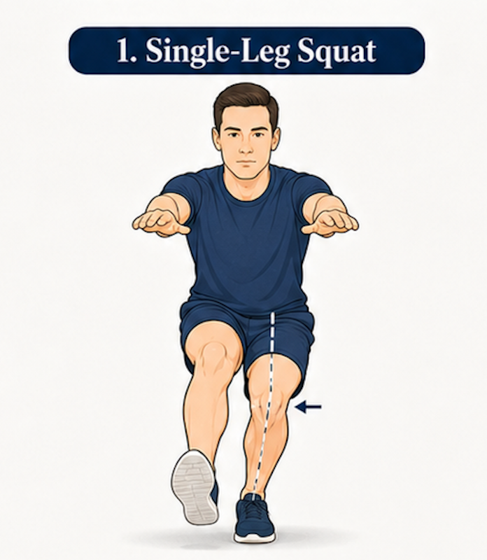 Soccer athlete showing the different roles of the kicking leg and support leg