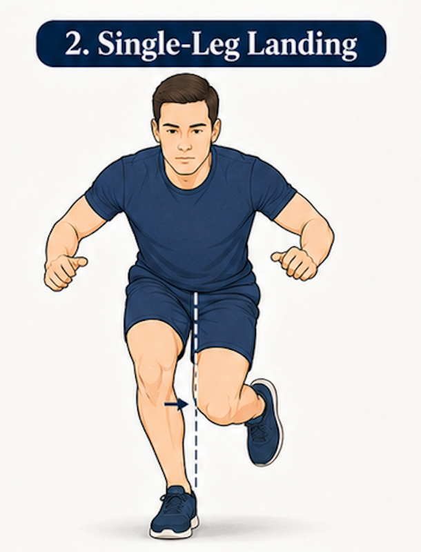 Soccer athlete showing the different roles of the kicking leg and support leg